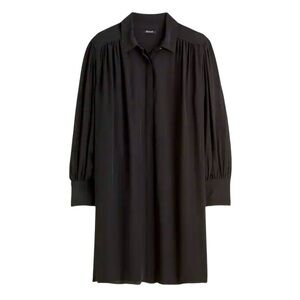 Madewell Black Relaxed Button Down Dress Size Medium